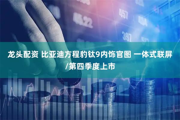 龙头配资 比亚迪方程豹钛9内饰官图 一体式联屏/第四季度上市
